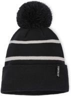 furtalk toddler winter beanie: double girls' accessories for cold weather protection & style логотип