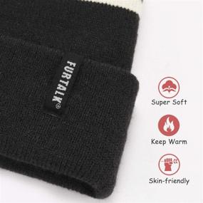 img 1 attached to FURTALK Toddler Winter Beanie: Double Girls' Accessories for Cold Weather Protection & Style