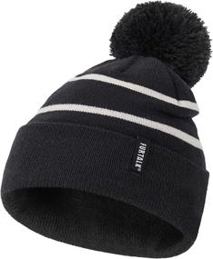 img 3 attached to FURTALK Toddler Winter Beanie: Double Girls' Accessories for Cold Weather Protection & Style