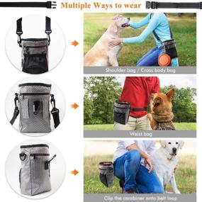 img 1 attached to EDUPLINK Dog Treat Training Pouch: Large Capacity Kit with Easy Carry, Poop Bag Dispenser, and Waterproof Design - Ideal for Dog Training and Treats