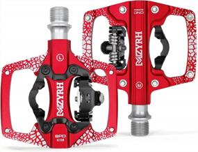 img 4 attached to MZYRH MTB Mountain Bike Pedals: Dual-Function Sealed Clipless Flat Platform Pedals With Cleats