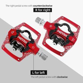 img 2 attached to MZYRH MTB Mountain Bike Pedals: Dual-Function Sealed Clipless Flat Platform Pedals With Cleats