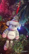 img 1 attached to Get Into The Festive Spirit With Personalized Sock Monkey Kids Christmas Ornament! review by Carrie Porter