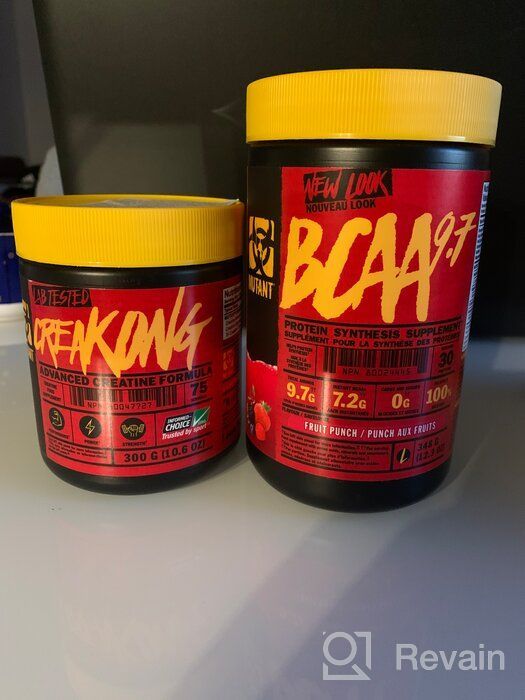 img 1 attached to Mutant BCAA 9.7 Supplement: Micronized BCAA Powder with 🥭 Amino Energy Support Stack - Tropical Mango Flavor - 348g review by Bali Benkgonk ᠌