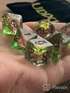 картинка 1 прикреплена к отзыву Набор из 7 полиэдрических кубиков UDIXI, набор из 7 кубиков DND, украшенный головой волка для ролевых игр, таких как Dungeons and Dragons RPG, MTG настольные игры, D&D (Друид) от Jeff Sprunk