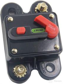 img 3 attached to ⚡️ ANJOSHI 200Amp Circuit Breaker with Manual Reset for Car Audio and Amps Protection in Home Solar Systems - 12V-24V DC Reset Fuse Inverter, Replace Fuses, Fuse Holder System