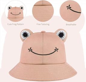 img 2 attached to Stay Sun-Safe In Style With Cooraby Frog Bucket Hat: Unisex Foldable Fisherman Hat For Outdoor Adventures