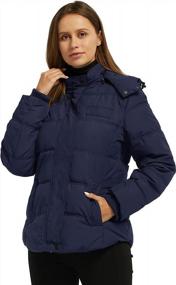 img 2 attached to Wantdo Women'S Hooded Warm Winter Coat Quilted Thicken Puffer Jacket With Removable Hood