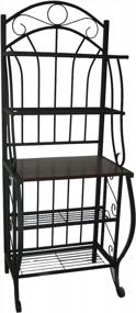 img 2 attached to Stylish And Functional Boraam Valencia Metal Baker'S Rack For Your Home Or Studio