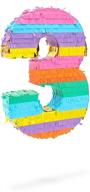 small rainbow pinata number birthday party supplies in pinatas logo