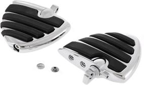 img 1 attached to 🏍️ INNOGLOW Motorcycle Footpegs: Chrome Front Pegs for Harley Electra Glide, Softail, Dyna, Chopper & Sportster 883 - High-Quality Footrests & Stylish Footboards