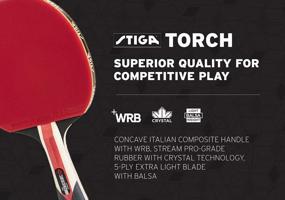 img 1 attached to Unleash Your Inner Champion With The STIGA Torch Red Table Tennis Racket