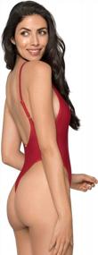 img 2 attached to Get Beach-Ready With RELLECIGA'S Stylish High Cut One Piece Thong Swimsuit For Women