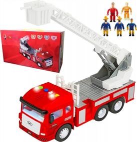 img 4 attached to Get Fired Up With The FUNERICA Fire Truck Toy: The Perfect Birthday Gift For Kids