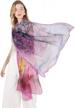 dana xu large silk wedding pashmina shawls and wraps scarfs for women - pure crinkle georgette material logo