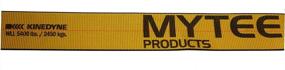 img 1 attached to 🔒 Mytee Products Kinedyne Winch Straps: 4" x 30' Red Heavy Duty Tie Down with Flat Hooks - 5400 lbs WLL, 4" Cargo Control for Flatbed Truck Utility Trailer (1-Pack)