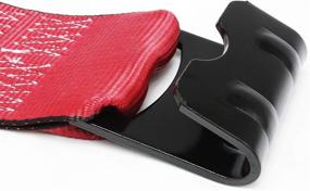 img 2 attached to 🔒 Mytee Products Kinedyne Winch Straps: 4" x 30' Red Heavy Duty Tie Down with Flat Hooks - 5400 lbs WLL, 4" Cargo Control for Flatbed Truck Utility Trailer (1-Pack)