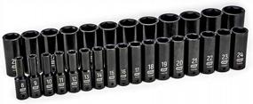 img 1 attached to GEARWRENCH 29 Pc. 1/2" Drive 6 Pt. Impact Socket Set, Deep, Metric - 84935N