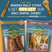 9" braided bully sticks for dogs (10 pack) - natural bulk dog dental treats & healthy chews, chemical free, 9 inch best low odor pizzle stix logo