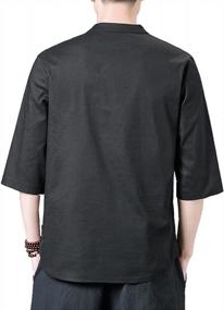 img 1 attached to Men'S Printed Short Sleeve Yoga Top For Summer Fashion And Style - ONTTNO T-Shirt