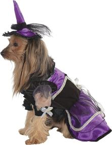 img 3 attached to Pet Costume Dress and Hat - Rubies Purple Witch