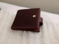 img 1 attached to Leather Trifold Wallet Window Brown review by Sergio Guardado