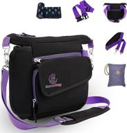 🐶 hummerdogg dog treat pouch & 15 large poop bags bundle in purple – enhanced for seo logo