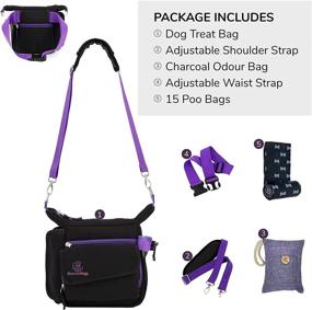 img 3 attached to 🐶 HummerDogg Dog Treat Pouch & 15 Large Poop Bags Bundle in Purple – Enhanced for SEO