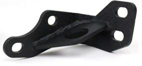 img 2 attached to 🐠 Black Textured Powder Coated Steel Fishbone TJ Bumper Frame Tie, Compatible with 1997-2006 TJ