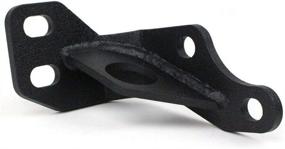 img 3 attached to 🐠 Black Textured Powder Coated Steel Fishbone TJ Bumper Frame Tie, Compatible with 1997-2006 TJ