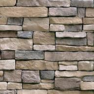 stone brick wallpaper peel and stick wallpaper cleanable 3d brick wallpaper self adhesive wallpaper countertop removable wallpaper for home decoration stone brick 17.71” ×393.7” логотип