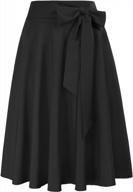 belle poque женские винтажные плиссированные юбки-миди с высокой талией, трапециевидные расклешенные юбки с карманами логотип