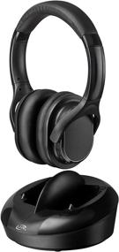 img 3 attached to 🎧 IAHRF79B iLive Black Wireless Headphones with Transmitter/Charging Dock