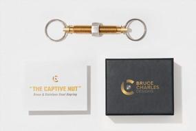 img 3 attached to 🔒 Secure and Stylish: Captive Unique Stainless Keyring Keychain for Easy Access and Durability