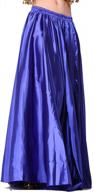 us0-14 munafie belly dance satin skirt: shiny & fancy for arabic halloween! logo