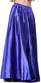 img 4 attached to US0-14 MUNAFIE Belly Dance Satin Skirt: Shiny & Fancy For Arabic Halloween!