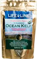 🐾 enhance your pet's health with life line pet nutrition organic ocean kelp supplement - skin & coat, digestion booster for dogs & cats, 8oz (20200) logo