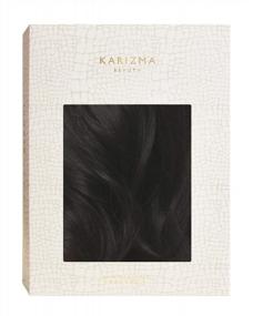 img 1 attached to Черный длинный волнистый парик из синтетических волос на шнуровке от Karizma - эффект бомбы!