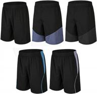 get your game on: buyjya's 5-pack men's athletic shorts for top performance in basketball, football, gym, and more! logo