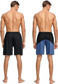 img 1 attached to Get Your Game On: Buyjya'S 5-Pack Men'S Athletic Shorts For Top Performance In Basketball, Football, Gym, And More!