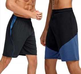 img 3 attached to Get Your Game On: Buyjya'S 5-Pack Men'S Athletic Shorts For Top Performance In Basketball, Football, Gym, And More!