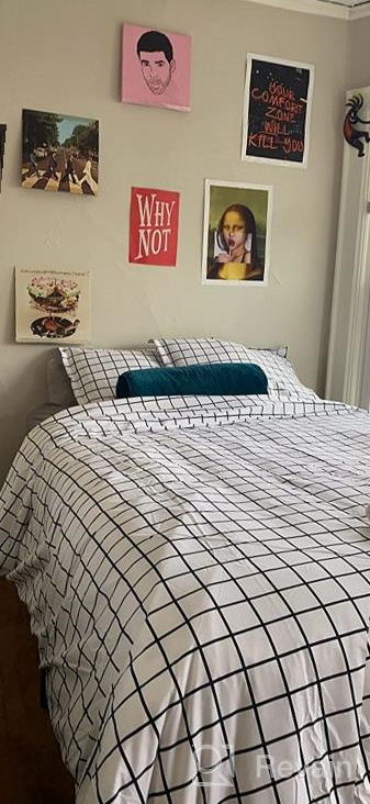 img 1 attached to Chic Pink Coral Leaf Queen Duvet Cover Set - 3Pc Lightweight Microfiber Bedding With Zipper Ties And Down Comforter Quilt - Ideal For Women, Teens, And Chambray Lovers - Size 90X90 Inches review by Alex Rea