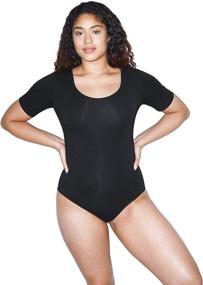 img 4 attached to American Apparel Womens Spandex Bodysuit Women's Clothing : Bodysuits