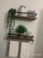 img 1 attached to FUNARTY 2Pcs Faux Plants Indoor — Artificial String Of Pearls Plant In Black Pots, Realistic Green Fake Hanging Plants For Shelf Decor Desk Home Garden Decorations review by Rafael Calderon