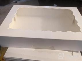 img 5 attached to 15-Pack Milolo Bakery Boxes With Window - Perfect For Packaging Cakes, Cookies, Pies, And Pastries