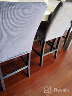 img 1 attached to GoodtoU Dining Room Chair Covers Stretch Universal Dining Chair Slipovers Parsons Chair Slipcovers For Dining, Kitchen (Set Of 4, Camel) review by Mike Brumfield
