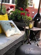 картинка 1 прикреплена к отзыву Phantoscope Pack Of 2 Outdoor Waterproof Throw Pillow Covers Decorative Square Outdoor Pillows Cushion Case Patio Pillows For Couch Tent Sunbrella (18''X18'', Turquoise) от Darius Glatzel