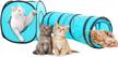 engage your feline friend with pawise cat tunnel: foldable, interactive and fun! logo