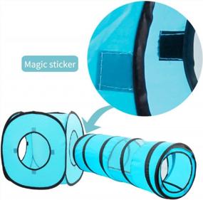 img 1 attached to Engage Your Feline Friend With PAWISE Cat Tunnel: Foldable, Interactive And Fun!