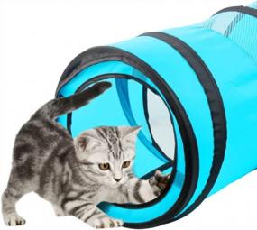 img 2 attached to Engage Your Feline Friend With PAWISE Cat Tunnel: Foldable, Interactive And Fun!